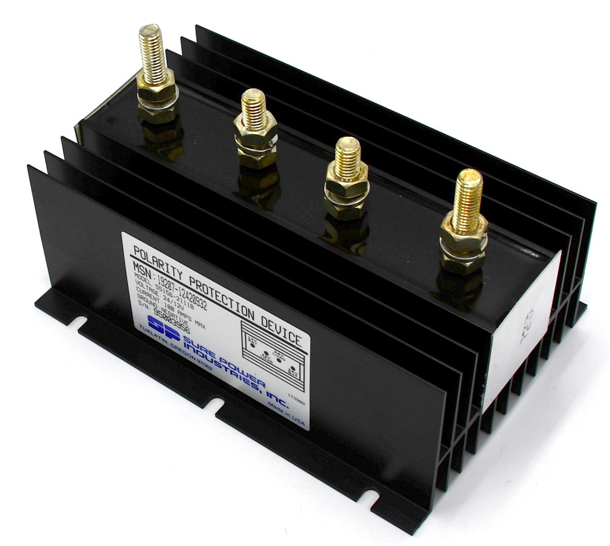 専用 インターステートバッテリーズ メタルサイン ディスプレイ アメリカ US Polarity Protection Device 100 AMP LMTV FMTV